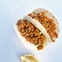 Salmon Burger Tacos